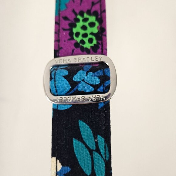 Vera Bradley Floral Quilted Crossbody Bag Colorful Pattern Adj Strap & Zipper - Picture 9 of 10